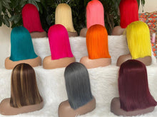 Load image into Gallery viewer, Bob wigs 100%human hair