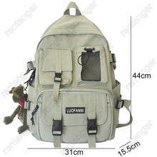 Load image into Gallery viewer, Women Boy Nylon Backpack Travel Mesh Female Student College School Bag Men Girl Cool Laptop Backpack Male Fashion Book Bags Lady