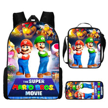 Load image into Gallery viewer, Mario Brothers 3D 3-Piece Backpack