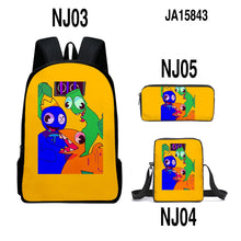 Load image into Gallery viewer, Rainbow Friends Backpack Colorful Boys Girls School Bags Capacity School Students Boys Girls Anime Cartoon Waterproof Backpack