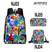 Load image into Gallery viewer, Rainbow Friends Backpack Colorful Boys Girls School Bags Capacity School Students Boys Girls Anime Cartoon Waterproof Backpack