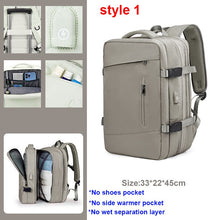 Load image into Gallery viewer, 17 Inch USB Gym Bag Dry Wet Backpack Female Girl Backpacks Women Nylon Shoulder Bag Student Schoolbag Laptop School Bag X137A