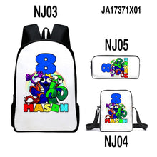 Load image into Gallery viewer, Rainbow Friends Backpack Colorful Boys Girls School Bags Capacity School Students Boys Girls Anime Cartoon Waterproof Backpack