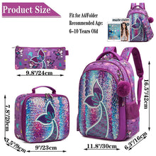 Load image into Gallery viewer, Mermaid backpack set