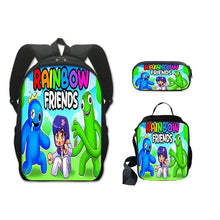 Load image into Gallery viewer, Rainbow Friends Backpack Colorful Boys Girls School Bags Capacity School Students Boys Girls Anime Cartoon Waterproof Backpack