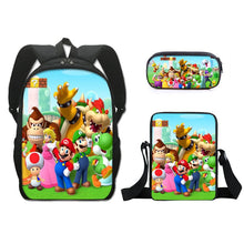 Load image into Gallery viewer, Mario Brothers 3D 3-Piece Backpack