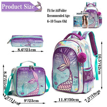 Load image into Gallery viewer, Mermaid backpack set