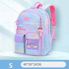 Load image into Gallery viewer, 2022 New Primary School Backpack Cute Colorful Bags for Girls Princess School Bags Waterproof Children Rainbow Series Schoolbags