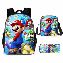 Load image into Gallery viewer, Mario Brothers 3D 3-Piece Backpack
