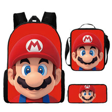 Load image into Gallery viewer, Mario Brothers 3D 3-Piece Backpack