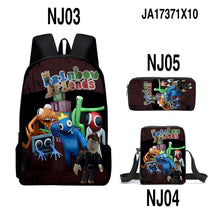 Load image into Gallery viewer, Rainbow Friends Backpack Colorful Boys Girls School Bags Capacity School Students Boys Girls Anime Cartoon Waterproof Backpack