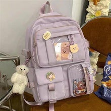 Load image into Gallery viewer, Study Women Laptop Backpack Boys Girls School Books Bags For Teenage Girls Kawaii College Student Kids Book Bag Rucksack