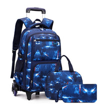 Load image into Gallery viewer, Star roller backpack set + lunch bag + pencil case