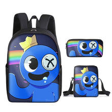Load image into Gallery viewer, Rainbow Friends Backpack Colorful Boys Girls School Bags Capacity School Students Boys Girls Anime Cartoon Waterproof Backpack