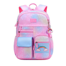 Load image into Gallery viewer, 2022 New Primary School Backpack Cute Colorful Bags for Girls Princess School Bags Waterproof Children Rainbow Series Schoolbags