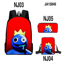 Load image into Gallery viewer, Rainbow Friends Backpack Colorful Boys Girls School Bags Capacity School Students Boys Girls Anime Cartoon Waterproof Backpack