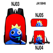 Load image into Gallery viewer, Rainbow Friends Backpack Colorful Boys Girls School Bags Capacity School Students Boys Girls Anime Cartoon Waterproof Backpack