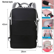 Load image into Gallery viewer, 17 Inch USB Gym Bag Dry Wet Backpack Female Girl Backpacks Women Nylon Shoulder Bag Student Schoolbag Laptop School Bag X137A