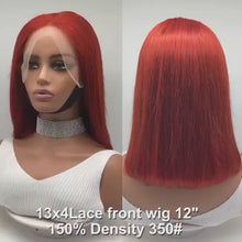 Load and play video in Gallery viewer, Bob wigs 100%human hair