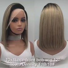Load and play video in Gallery viewer, Bob wigs 100%human hair