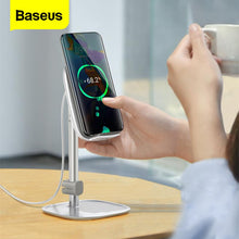 Load image into Gallery viewer, support de bureau réglable pour chargeur sans fil Qi 15W