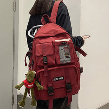 Load image into Gallery viewer, Women Boy Nylon Backpack Travel Mesh Female Student College School Bag Men Girl Cool Laptop Backpack Male Fashion Book Bags Lady