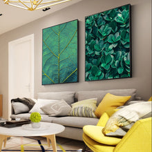 Load image into Gallery viewer, Toile murale Plante verte feuille