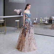 Load image into Gallery viewer, Robe de bal Sexy à paillettes colorées