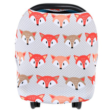Load image into Gallery viewer, Newborn Breastfeeding Scarf Multi-Function 5 in 1 Baby Stroller Cover High Chair Cover Striped Baby Car Seat Cover Canopy