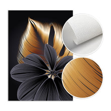 Load image into Gallery viewer, Toile abstraite de luxe, fleur, feuille, peinture murale