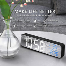 Load image into Gallery viewer, LED digital alarm clock