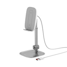 Load image into Gallery viewer, support de bureau réglable pour chargeur sans fil Qi 15W