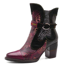 Load image into Gallery viewer, Socofy – bottines en cuir véritable