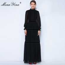 Load image into Gallery viewer, robe de styliste en dentelle froncée et épissée