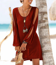 Load image into Gallery viewer, Robe courte à manches dénudées