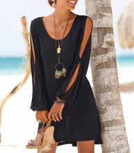 Load image into Gallery viewer, Robe courte à manches dénudées