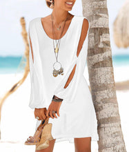 Load image into Gallery viewer, Robe courte à manches dénudées