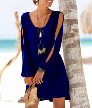 Load image into Gallery viewer, Robe courte à manches dénudées