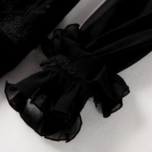 Load image into Gallery viewer, robe de styliste en dentelle froncée et épissée