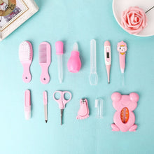 Load image into Gallery viewer, YAS 13pcs/Set Multifunction Newborn Baby Kids Nail Hair Health Care Thermometer Grooming Brush Kit Healthcare Accessories