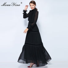 Load image into Gallery viewer, robe de styliste en dentelle froncée et épissée