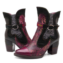 Load image into Gallery viewer, Socofy – bottines en cuir véritable