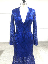 Load image into Gallery viewer, Robe sirène de soirée élégante