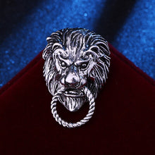 Load image into Gallery viewer, Nouveau Rétro Broche Lion Tête