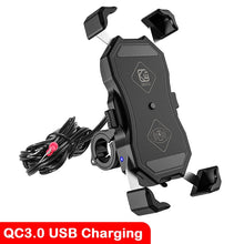 Load image into Gallery viewer, Support de téléphone portable pour moto, chargeur sans fil 15W
