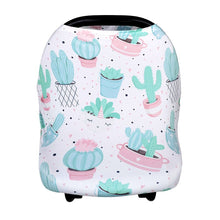 Load image into Gallery viewer, Newborn Breastfeeding Scarf Multi-Function 5 in 1 Baby Stroller Cover High Chair Cover Striped Baby Car Seat Cover Canopy