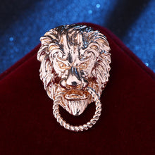 Load image into Gallery viewer, Nouveau Rétro Broche Lion Tête