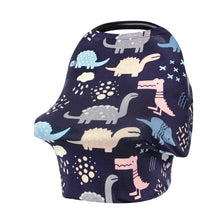 Load image into Gallery viewer, Newborn Breastfeeding Scarf Multi-Function 5 in 1 Baby Stroller Cover High Chair Cover Striped Baby Car Seat Cover Canopy