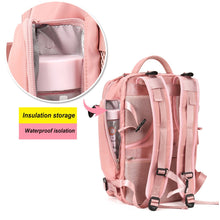 Load image into Gallery viewer, 17 Inch USB Gym Bag Dry Wet Backpack Female Girl Backpacks  Women Nylon Shoulder Bag Student Schoolbag Laptop School Bag X137A
