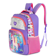 Load image into Gallery viewer, Sequins Girls Unicorn Backpack Girl Large Capacity Mermaid Cartoon Back Pack Children Light Shoulders Bag Princess Schoolbags
